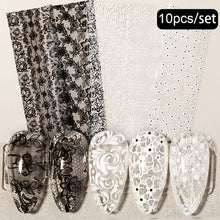 Load image into Gallery viewer, Christmas Snowflakes Nail Foil Stickers Marble Flower Butterfly Transfer Sticker PaPer Maple Leaf Foils DIY Nail Decorations