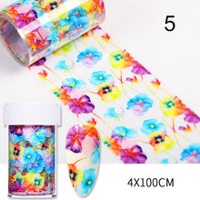 Load image into Gallery viewer, Christmas Snowflakes Nail Foil Stickers Marble Flower Butterfly Transfer Sticker PaPer Maple Leaf Foils DIY Nail Decorations
