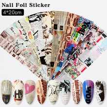 Load image into Gallery viewer, Christmas Snowflakes Nail Foil Stickers Marble Flower Butterfly Transfer Sticker PaPer Maple Leaf Foils DIY Nail Decorations