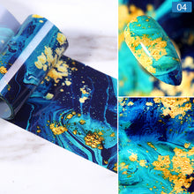 Load image into Gallery viewer, Christmas Snowflakes Nail Foil Stickers Marble Flower Butterfly Transfer Sticker PaPer Maple Leaf Foils DIY Nail Decorations
