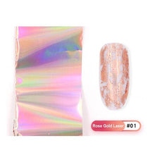 Load image into Gallery viewer, Christmas Snowflakes Nail Foil Stickers Marble Flower Butterfly Transfer Sticker PaPer Maple Leaf Foils DIY Nail Decorations