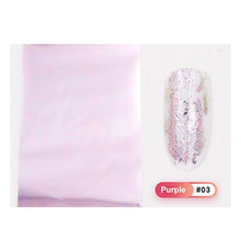 Load image into Gallery viewer, Christmas Snowflakes Nail Foil Stickers Marble Flower Butterfly Transfer Sticker PaPer Maple Leaf Foils DIY Nail Decorations