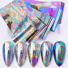 Load image into Gallery viewer, Christmas Snowflakes Nail Foil Stickers Marble Flower Butterfly Transfer Sticker PaPer Maple Leaf Foils DIY Nail Decorations