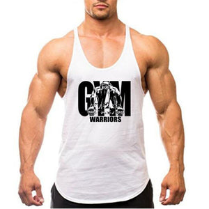 Summer Y Back Gym Stringer Tank Top Men Cotton Clothing Bodybuilding Sleeveless Shirt Fitness Vest Muscle Singlets Workout Tank