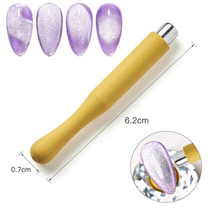 Cat Eyes Magnet Stick Magnet Pen Nail Manicure Tool For Cat Eye Nail Gel Polish Nail Art 3D Special Magnetic Effect Decal Design