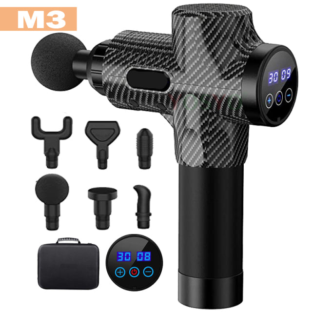 Professional Fascial Massage Gun Sport Relaxation Fitness EMS Muscle Stimulator Handheld Massager