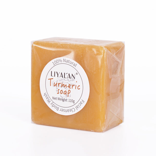 Turmeric Soap Face Cleansing Anti Acne Skin Brighten Remove Pimples Dark Spot Lightening Handmade Ginger Essential Oil Body Bath