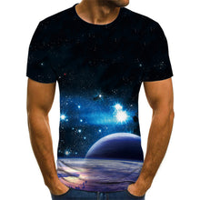 Load image into Gallery viewer, Four Seasons New Best Selling Cosmic Star Print Top Short Sleeve Top Design Simplicity Soft Fit Easy Oversized T-Shirt