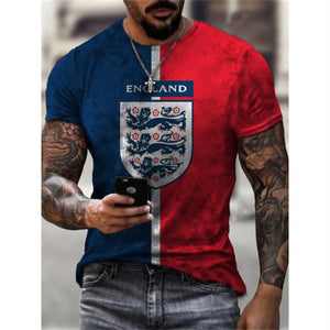 New 2022 Summer Man Fashion T shirt Harajuku Men&#39;s 3D Printing Casual Sports T-shirt O-neck Casual Short Sleeve Tops Men Clothes