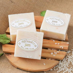 Thailand JAM Rice Milk Soap Original wholesale Handmade Soap Rice Milk whitening soap goat milk soap rice soap for whitening