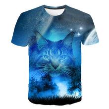 Load image into Gallery viewer, 2022 Cat 3D Printed Oversized T-shirt Men Women Summer Fashion Casual Cute Short Sleeve Unisex Harajuku Streetwear Cool Tops