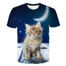 Load image into Gallery viewer, 2022 Cat 3D Printed Oversized T-shirt Men Women Summer Fashion Casual Cute Short Sleeve Unisex Harajuku Streetwear Cool Tops