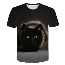 Load image into Gallery viewer, 2022 Cat 3D Printed Oversized T-shirt Men Women Summer Fashion Casual Cute Short Sleeve Unisex Harajuku Streetwear Cool Tops