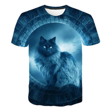 Load image into Gallery viewer, 2022 Cat 3D Printed Oversized T-shirt Men Women Summer Fashion Casual Cute Short Sleeve Unisex Harajuku Streetwear Cool Tops