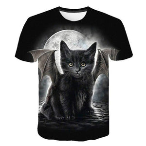 2022 Cat 3D Printed Oversized T-shirt Men Women Summer Fashion Casual Cute Short Sleeve Unisex Harajuku Streetwear Cool Tops