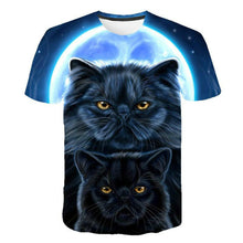 Load image into Gallery viewer, 2022 Cat 3D Printed Oversized T-shirt Men Women Summer Fashion Casual Cute Short Sleeve Unisex Harajuku Streetwear Cool Tops