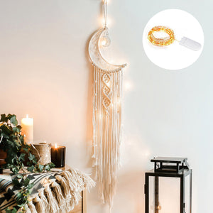 Macrame Dream Catcher Boho Home Decor Moon Ramadan Decoration Macrame Wall Hanging Baby Nordic Room Decoration Kids Nursery