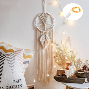 Macrame Dream Catcher Boho Home Decor Moon Ramadan Decoration Macrame Wall Hanging Baby Nordic Room Decoration Kids Nursery