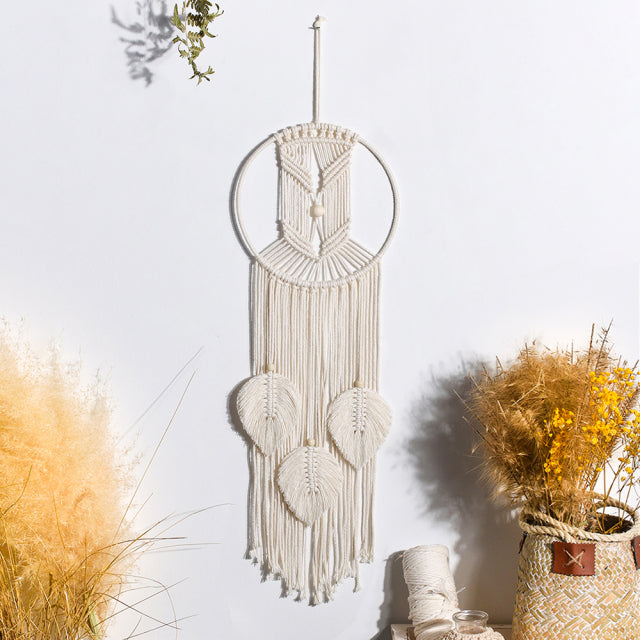 Macrame Dream Catcher Boho Home Decor Moon Ramadan Decoration Macrame Wall Hanging Baby Nordic Room Decoration Kids Nursery