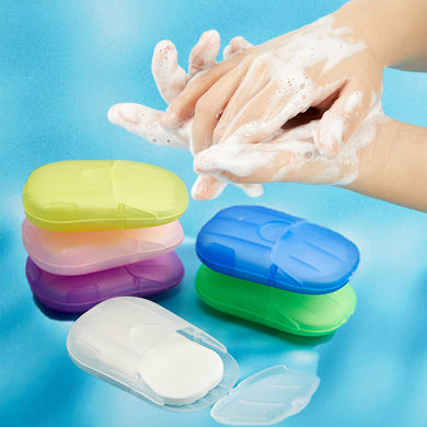 Disinfecting Soap Paper Bath Soap Flakes Mini Cleaning Paper Easy Washing Hand Travel Convenient Disposable Scented Slice Soap