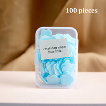 Load image into Gallery viewer, Disinfecting Soap Paper Bath Soap Flakes Mini Cleaning Paper Easy Washing Hand Travel Convenient Disposable Scented Slice Soap
