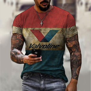 New Men T-Shirt 3D Printing Short-Sleeved, Summer Super-Size Transparent Personality Fashion Stitching Pattern T-Shirt For Men