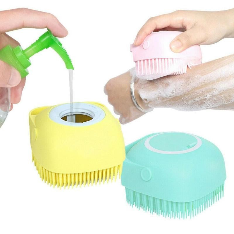 Bath Brush With Hook Soft Silicone foot brush Cleaning Mud Dirt Remover Massage Back Scrub Showers Bubble Non-toxic Brushes