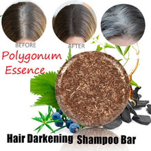 Load image into Gallery viewer, Polygonum  Hair Darkening Shampoo Bar hair darkening shampoo soap Solid shampoo polygonum shampoo polygonum shampoo bar hair