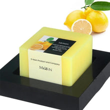 Load image into Gallery viewer, Natural Lemon Soap Kojic Acid Glycerin Handmade Soap Face Cleanser for Whitening Oil Control Deep Clean And Brighten Skin Care