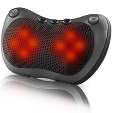Load image into Gallery viewer, Relaxation Massage Pillow Vibrator Electric Neck Shoulder Back Heating Kneading Infrared therapy head Massage Pillow