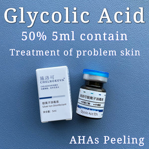 Glycolic Acid 70% 5ml aha bha skin peel acid chemical peel Freckle peeling treatment lichen pilaris remove acne scar Wrinkle