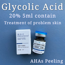 Load image into Gallery viewer, Glycolic Acid 70% 5ml aha bha skin peel acid chemical peel Freckle peeling treatment lichen pilaris remove acne scar Wrinkle