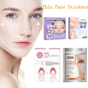 Invisible Breathable Thin Face Stickers Facial Line Wrinkle Sagging Skin Waterproof V-Shape Tighten Chin Lifting Patch