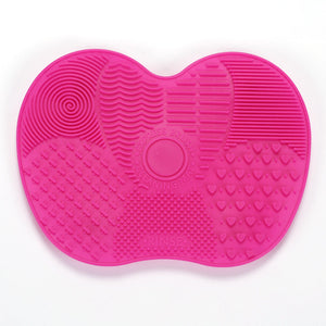 Scrubbing Pad Cosmetic Brush Cleaning Pad Silicone With Suction Cup Apple Cleaner Cleaning Scrubbing Pad Beauty Supplies