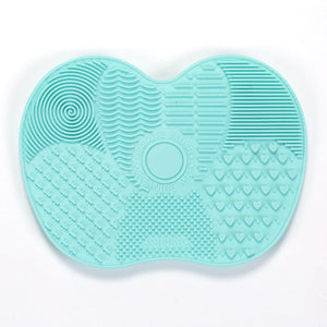 Scrubbing Pad Cosmetic Brush Cleaning Pad Silicone With Suction Cup Apple Cleaner Cleaning Scrubbing Pad Beauty Supplies