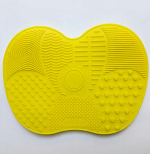 Scrubbing Pad Cosmetic Brush Cleaning Pad Silicone With Suction Cup Apple Cleaner Cleaning Scrubbing Pad Beauty Supplies