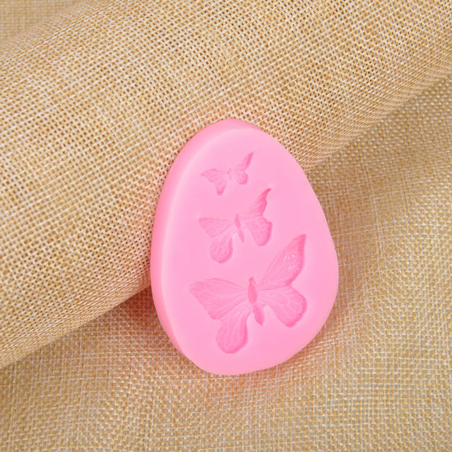 Butterfly Mold Silicone Baking Accessories 3D DIY Sugar Craft Chocolate Cutter Mould Fondant Cake Decorating Tool 3 Colors