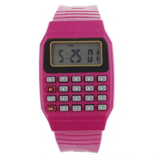 Load image into Gallery viewer, Unsex Silicone Multi-Purpose Time Electronic Wrist Calculator Watch