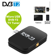 Load image into Gallery viewer, USB DVB-T2 TV Tuner HD DVB-T 1080P Digital TV Receiver Stick for Android Phone Tablet Watch Free Online Digital TV without Wi-Fi