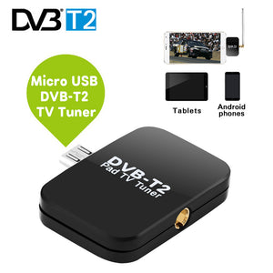 USB DVB-T2 TV Tuner HD DVB-T 1080P Digital TV Receiver Stick for Android Phone Tablet Watch Free Online Digital TV without Wi-Fi