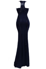 Load image into Gallery viewer, Women Dresses Evening Gorgeous Sequin Trim Jersey Long Gown for Prom