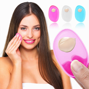 3pcs Clear Silicone Makeup Applicator Sponge Puff for BB CC Cream Foundation Concealer Blending Cosmetics Blender