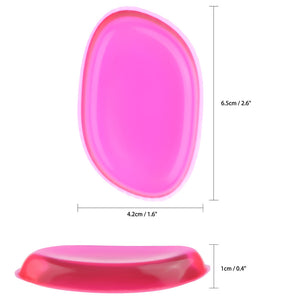 3pcs Clear Silicone Makeup Applicator Sponge Puff for BB CC Cream Foundation Concealer Blending Cosmetics Blender