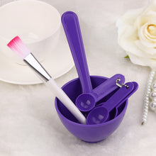 Load image into Gallery viewer, 4 in 1 DIY Facial Mask Mixing Bowl Brush Spoon Stick Tool Face Care Set