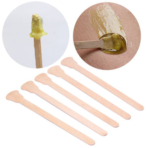 20PCS Wooden Body Hair Removal Sticks Wax Waxing Disposable Sticks A