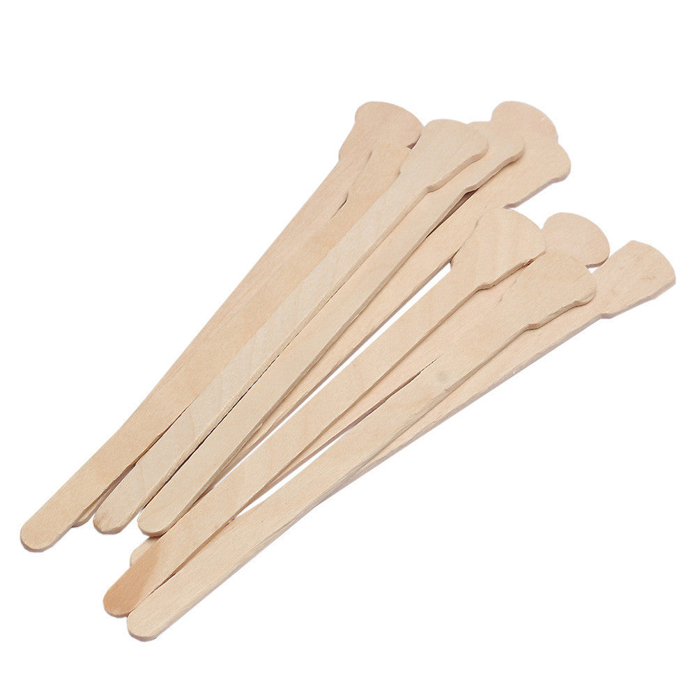 20PCS Wooden Body Hair Removal Sticks Wax Waxing Disposable Sticks A