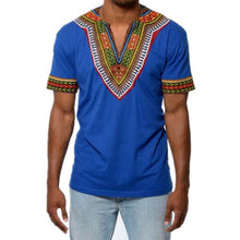 Load image into Gallery viewer, Africa Clothing Traditional African Dashiki Maxi Man&#39;s T-shirt Summer Man Clothes Man Tribal Poncho Mexican Ethnic Boho Tops