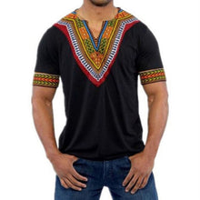 Load image into Gallery viewer, Africa Clothing Traditional African Dashiki Maxi Man&#39;s T-shirt Summer Man Clothes Man Tribal Poncho Mexican Ethnic Boho Tops