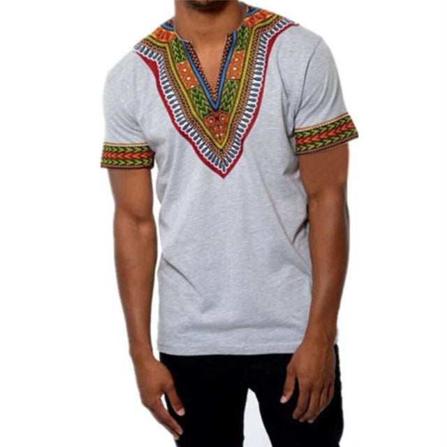 Africa Clothing Traditional African Dashiki Maxi Man's T-shirt Summer Man Clothes Man Tribal Poncho Mexican Ethnic Boho Tops