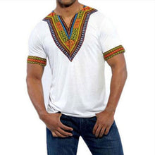 Load image into Gallery viewer, Africa Clothing Traditional African Dashiki Maxi Man&#39;s T-shirt Summer Man Clothes Man Tribal Poncho Mexican Ethnic Boho Tops
